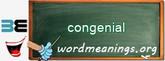WordMeaning blackboard for congenial